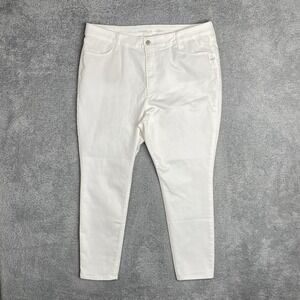 Old Navy‎ High Rise Wow Super Skinny Jeans Size 18 White Short Neutral